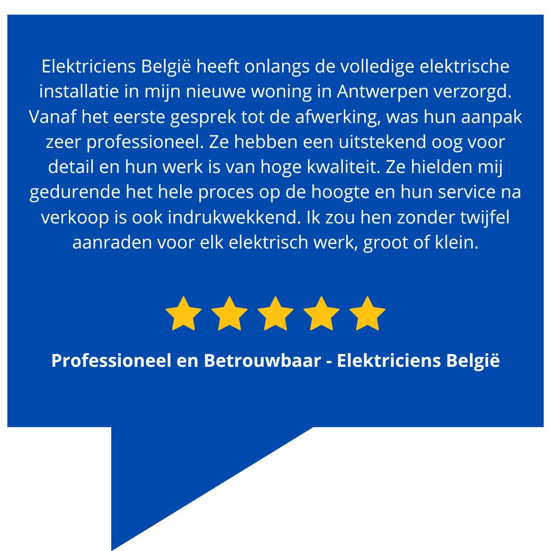 Review 2 voor Elektricien België in Antwerpen